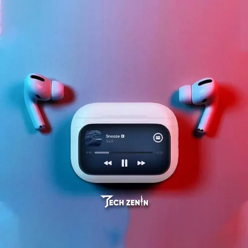 A9 Pro Apple AirPods | ANC/ENC Noise Cancelling Wireless Bluetooth 5.4 Earbuds with Smart Touch Screen