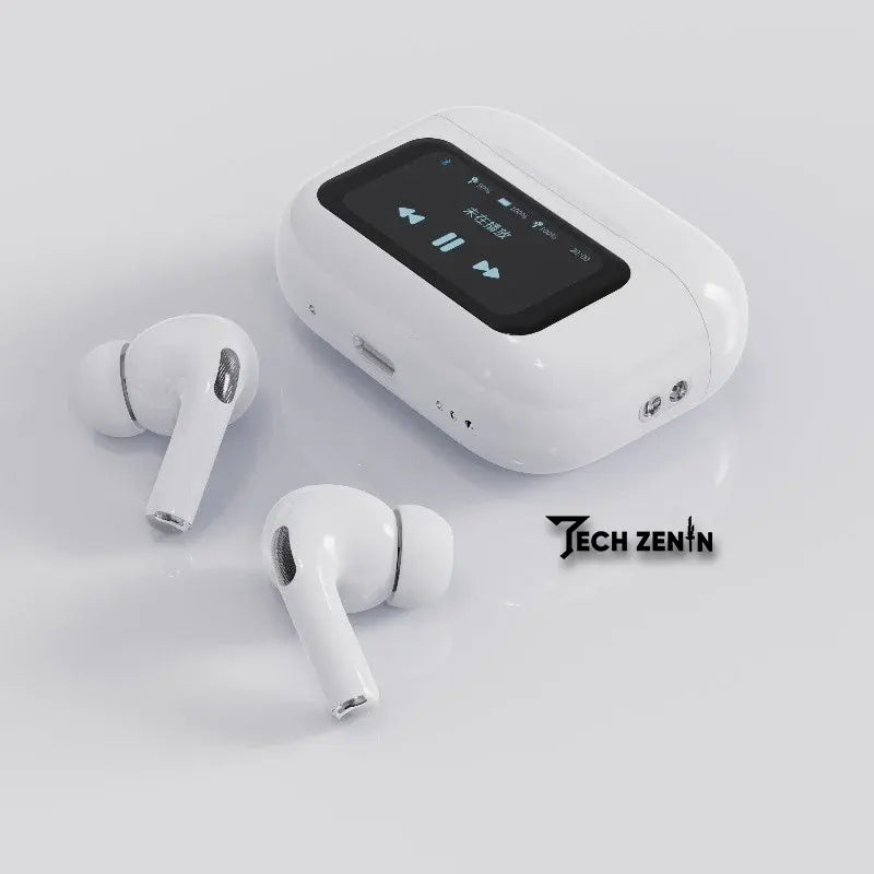 A9 Pro Apple AirPods | ANC/ENC Noise Cancelling Wireless Bluetooth 5.4 Earbuds with Smart Touch Screen
