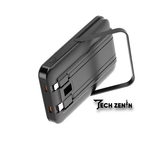 Aspor A327 10,000mAh Power Bank | 22.5W Fast Charging, MagSafe Wireless, Built-in Cables & Kickstand