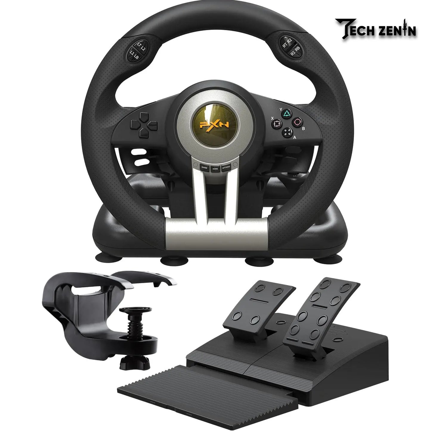 ๐ฎ PXN V3 Pro Gaming Steering Wheel with Pedals, Shifter & Paddle Shifters