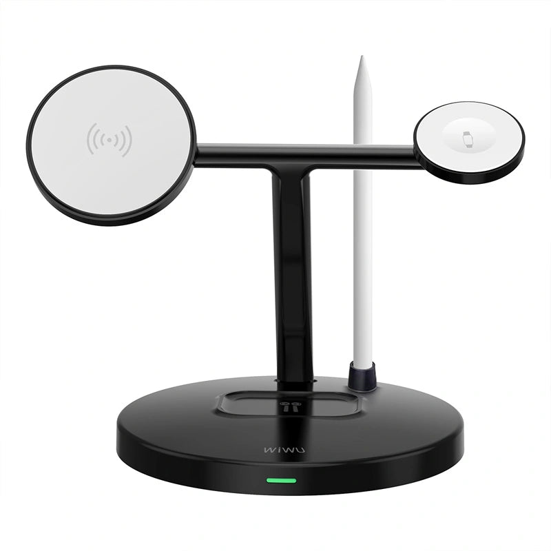 ⚡ WIWU WI-W032 Magnetic 4-in-1 Cableless Wireless Charger