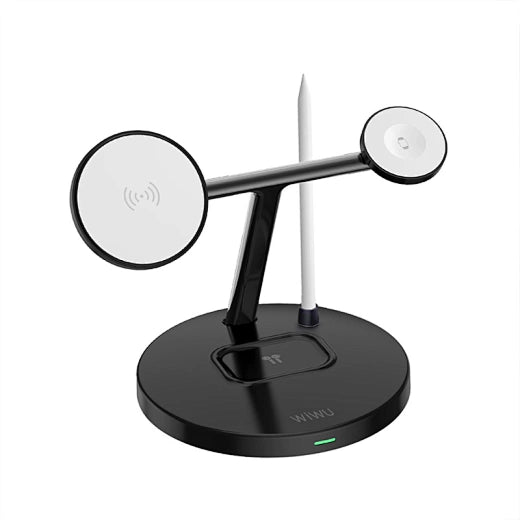 ⚡ WIWU WI-W032 Magnetic 4-in-1 Cableless Wireless Charger