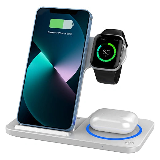 ⚡ WIWU Wi-W020 Folding 3-in-1 15W Magnetic Wireless Charger