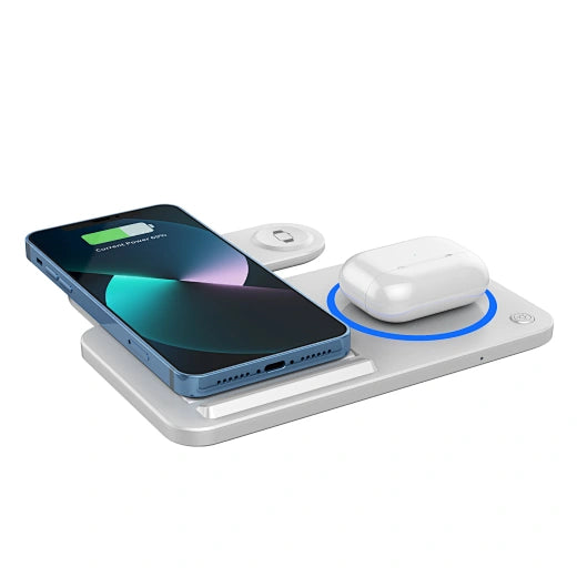 ⚡ WIWU Wi-W020 Folding 3-in-1 15W Magnetic Wireless Charger