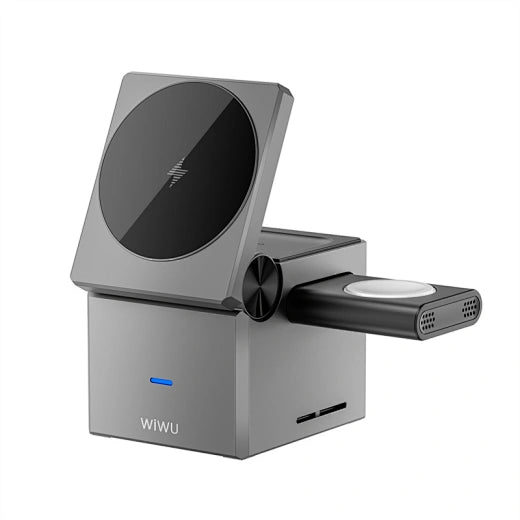 β‘ WIWU Wi-W030 Small Square 3-in-1 Cableless Wireless Charger