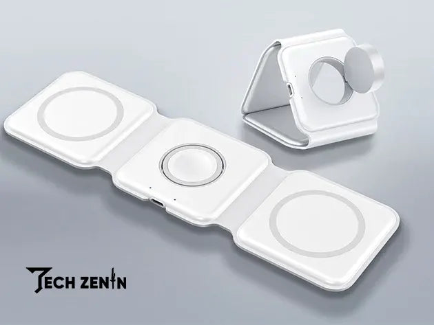 3 in 1 15W Magnetic Wireless Charger Mat Pad - Tech Zenin.com