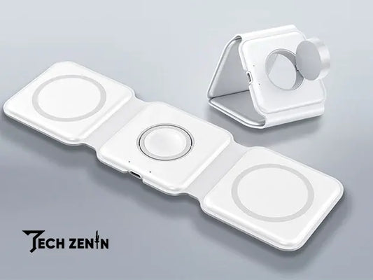 3 in 1 15W Magnetic Wireless Charger Mat Pad - Tech Zenin