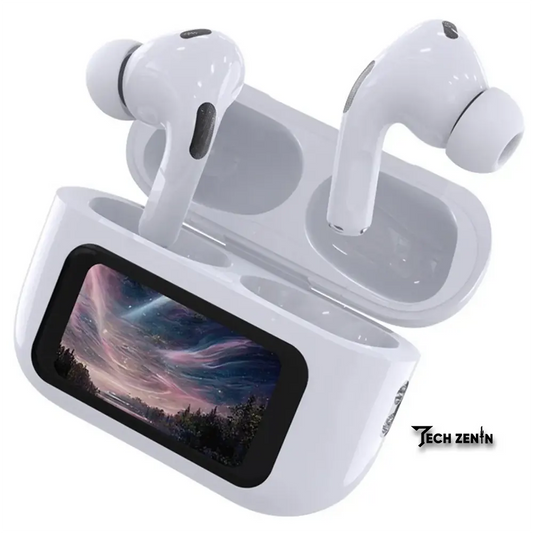 A9 Pro Apple AirPods | ANC/ENC Noise Cancelling Wireless Bluetooth 5.4 Earbuds with Smart Touch Screen