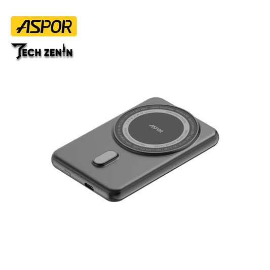 Aspor A385 Power Bank | 10,000mAh Magnetic Portable Charger with 20W Fast Charging & 15W Wireless