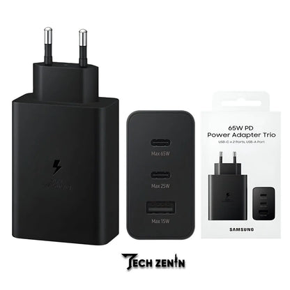 Samsung 65W USB-C Power Delivery Adapter with Trio Ports (US Plug)